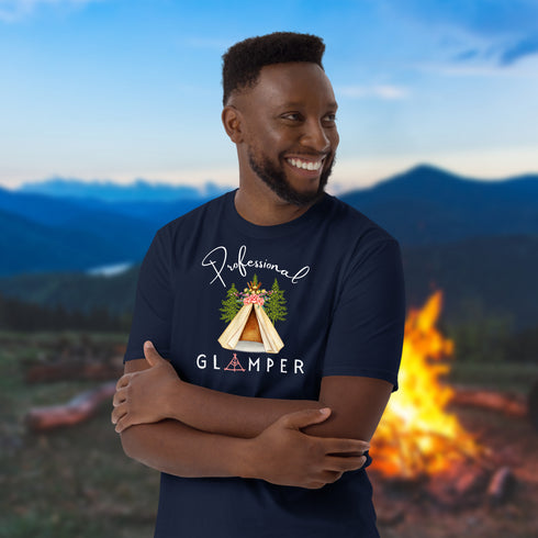 Professional Glamper Crewneck T-Shirt-Unisex